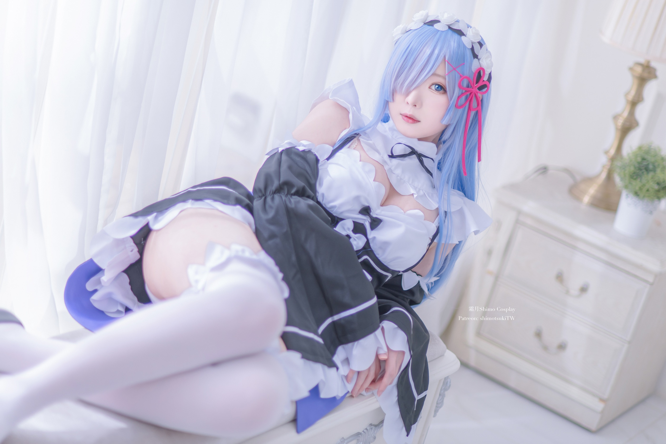 图片[1]-霜月shimo – NO.050 雷姆女仆装 [12P]-XikXak